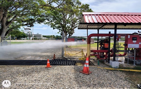 Prueba de flujo del sistema contra incendios