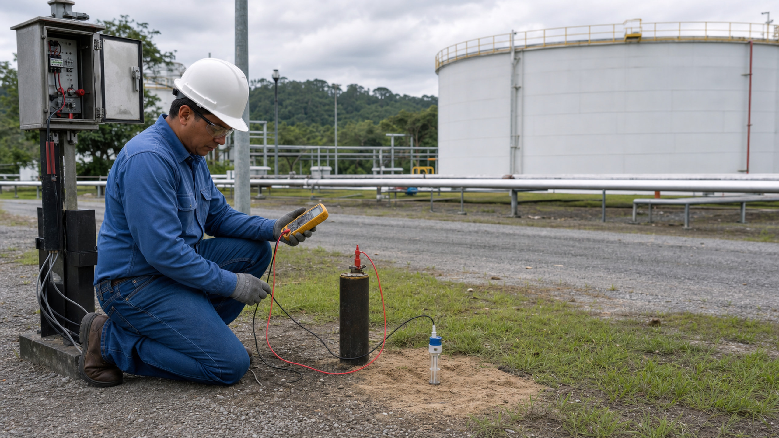 Protección catódica de activos industriales